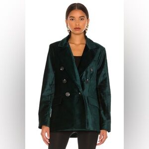 Free People Ashby Velvet Oversized Blazer